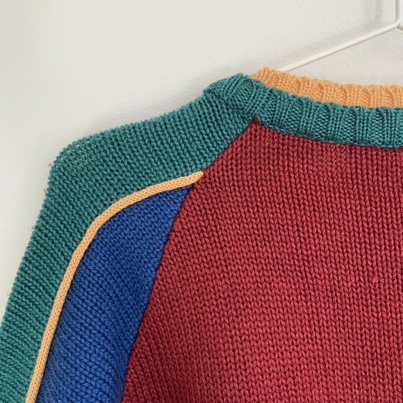 Cacharel Vintage Color Block Wool Sweater - Picture 2 of 6